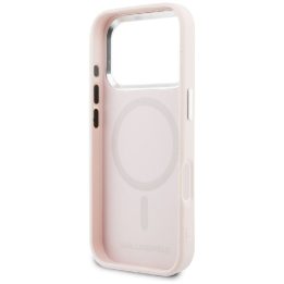 Telefono dėklas iPhone 17 Pro Max MagSafe, rožinis Karl Lagerfeld