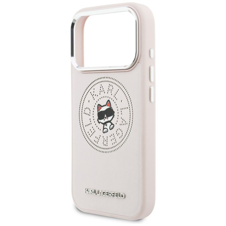 Telefono dėklas iPhone 17 Pro Max MagSafe, rožinis Karl Lagerfeld