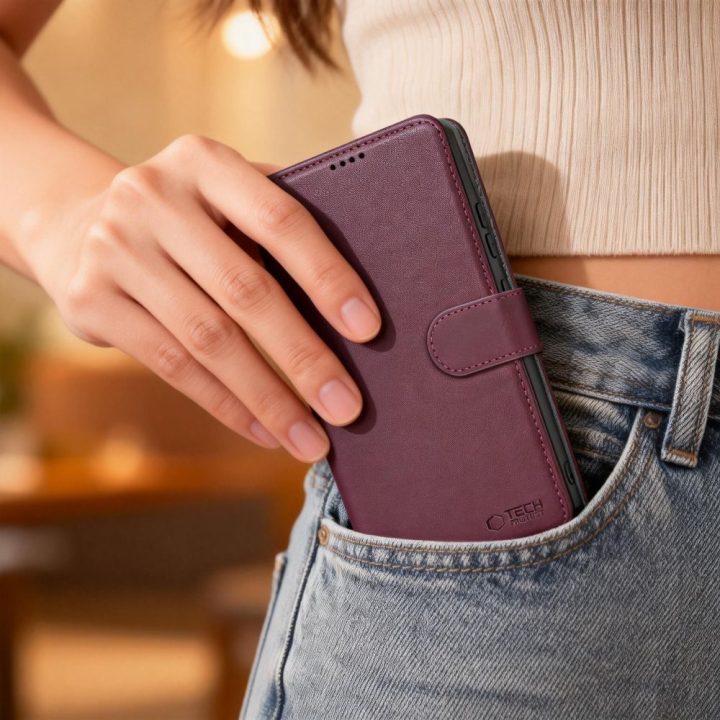 Telefono dėklas Samsung Galaxy S26, tamsiai raudona