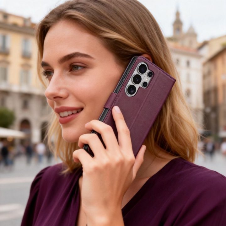 telefono dėklas Samsung Galaxy S26 Ultra, tamsiai raudona