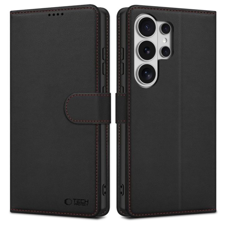 Telefono dėklas Samsung Galaxy S26 Ultra, juodas ir raudonas