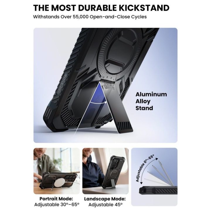 Telefono dėklas Samsung Galaxy S26 Ultra, juodas Supcase iBlason