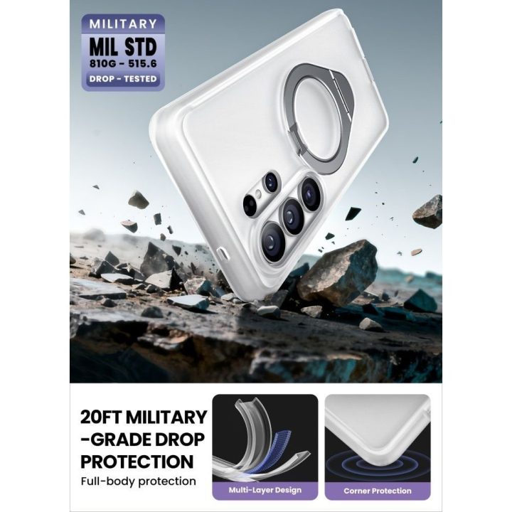 Telefono dėklas Samsung Galaxy S26 Ultra su MagSafe, skaidrus Supcase