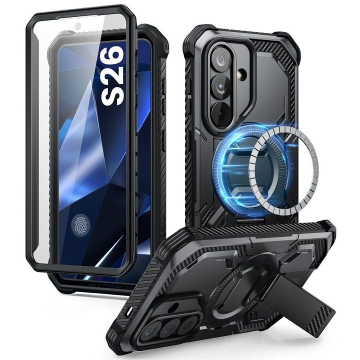 Telefono dėklas Supcase Samsung Galaxy S26, juodas