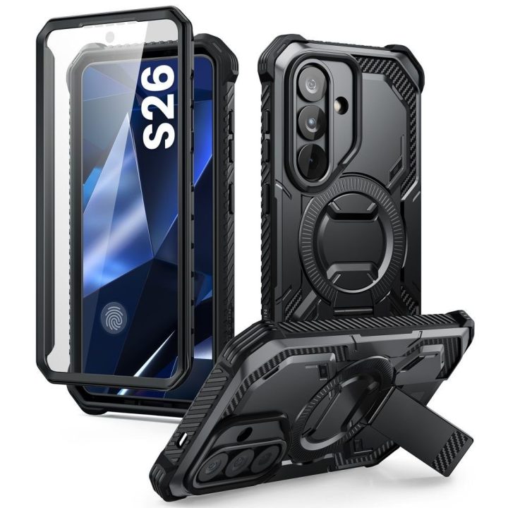 Telefono dėklas Supcase Samsung Galaxy S26, juodas