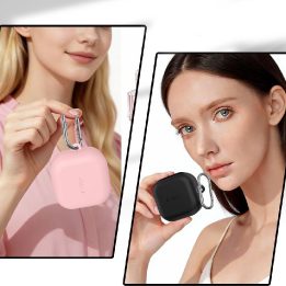 Ausinių dėklas Samsung Galaxy Buds 4 ir Buds 4 Pro, violetinė
