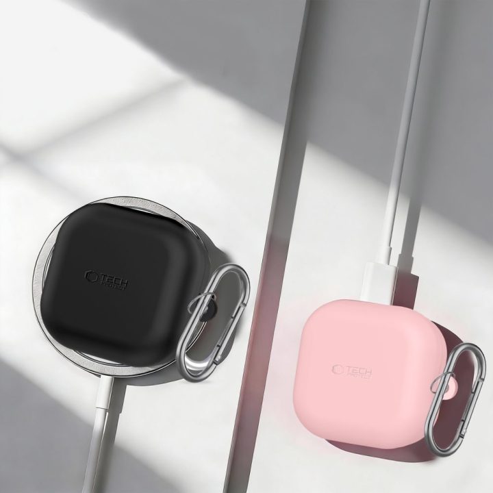 Ausinių dėklas Samsung Galaxy Buds 4 ir Buds 4 Pro, violetinė