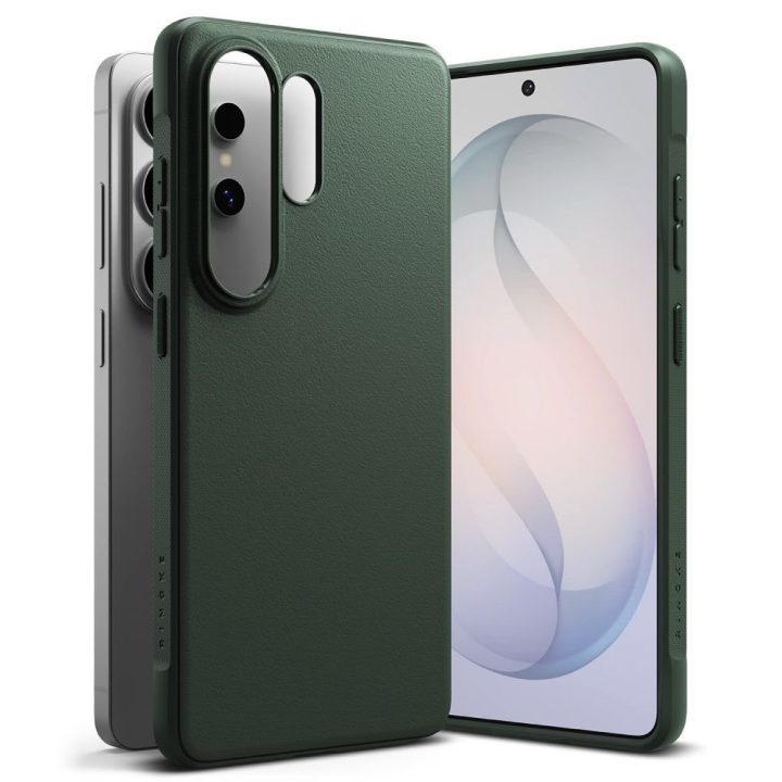 Telefono dėklas Ringke Onyx skirtas Samsung Galaxy S26 Ultra, tamsiai žalias