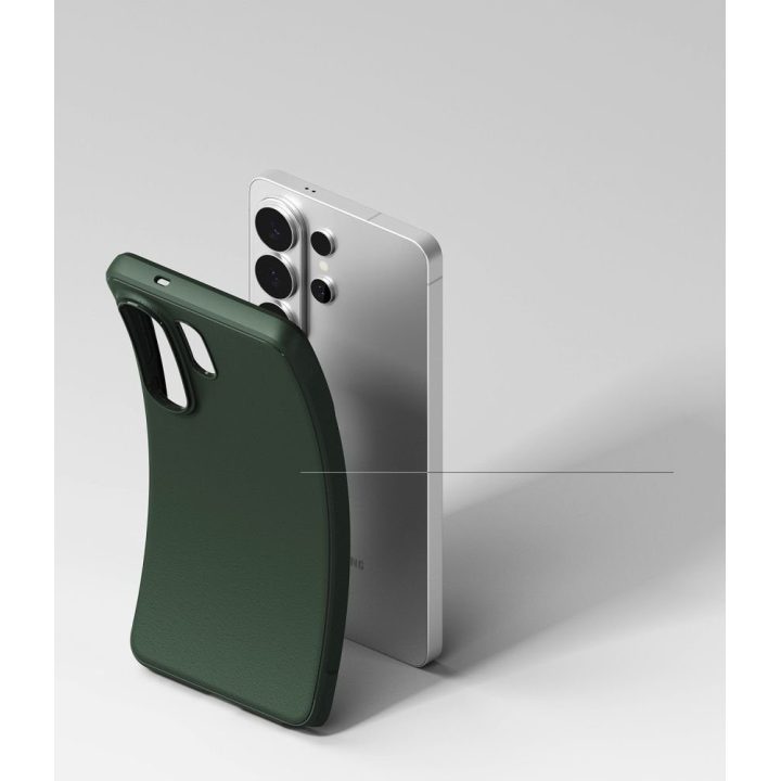 Telefono dėklas Ringke Onyx skirtas Samsung Galaxy S26 Ultra, tamsiai žalias