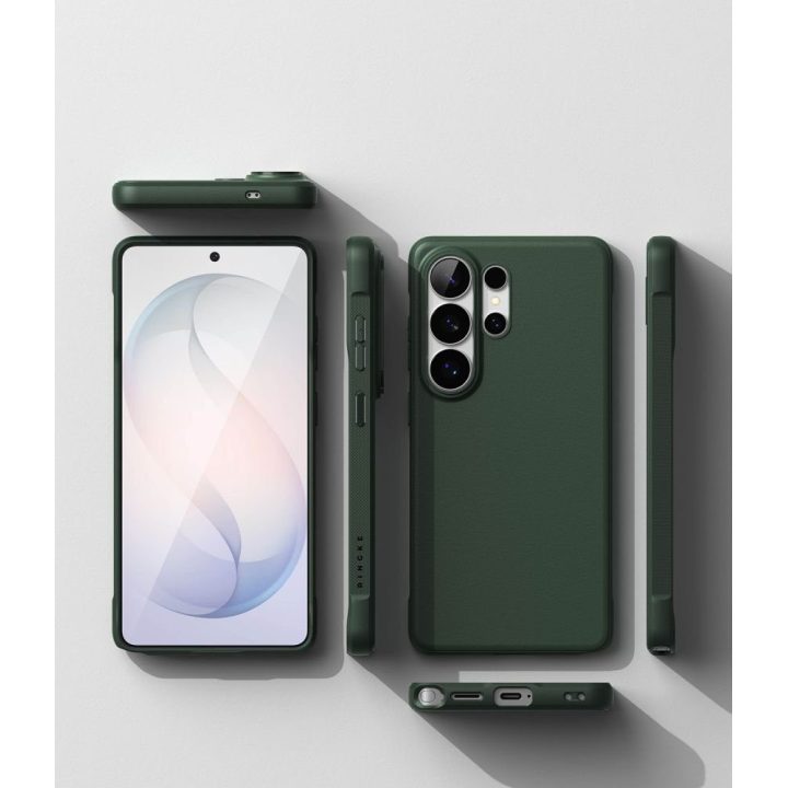 Telefono dėklas Ringke Onyx skirtas Samsung Galaxy S26 Ultra, tamsiai žalias