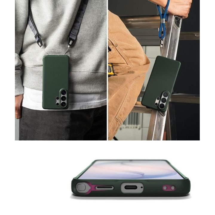 Telefono dėklas Ringke Onyx skirtas Samsung Galaxy S26 Ultra, tamsiai žalias