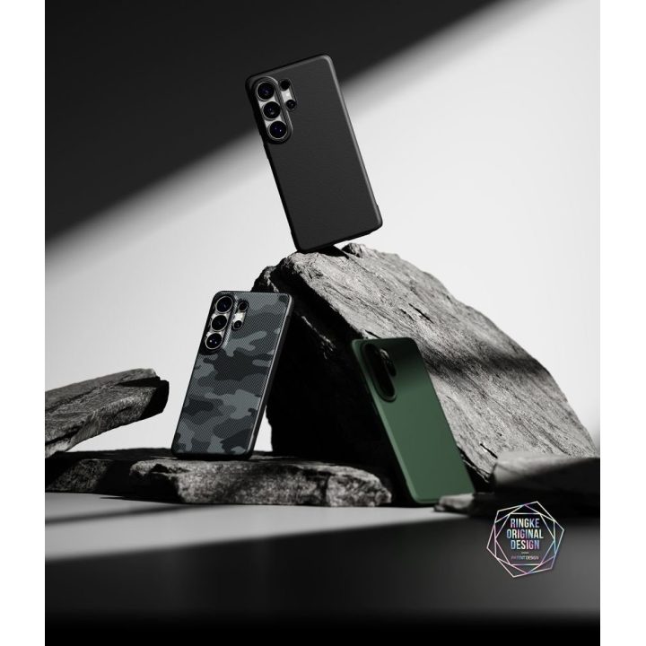 Telefono dėklas Ringke Onyx skirtas Samsung Galaxy S26 Ultra, tamsiai žalias