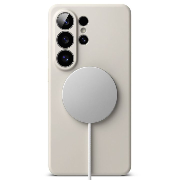Telefono dėklas Samsung Galaxy S26 Ultra, kreminė Ringke