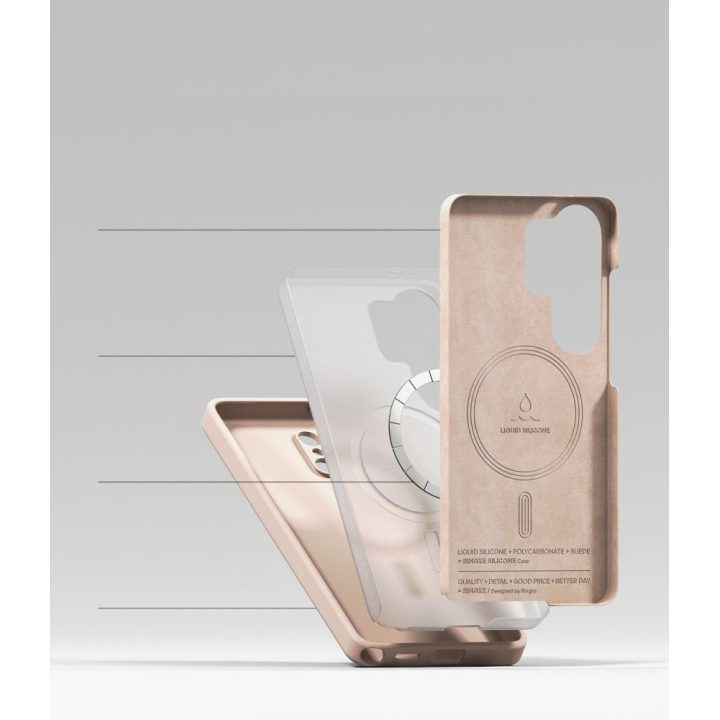 Telefono dėklas Samsung Galaxy S26 Ultra, rožinis Ringke