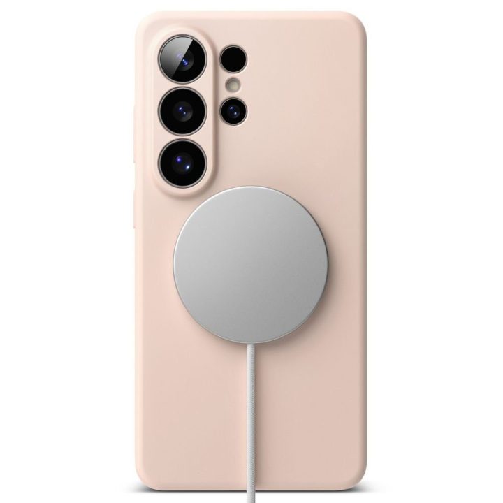 Telefono dėklas Samsung Galaxy S26 Ultra, rožinis Ringke