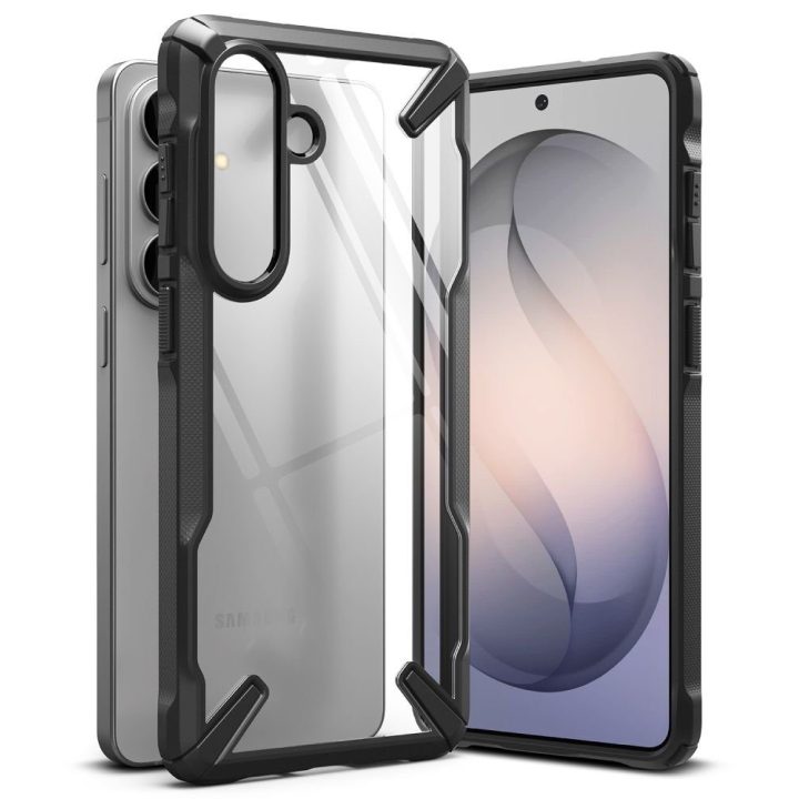 Telefono dėklas Ringke Samsung Galaxy S26+, juodas ir skaidrus
