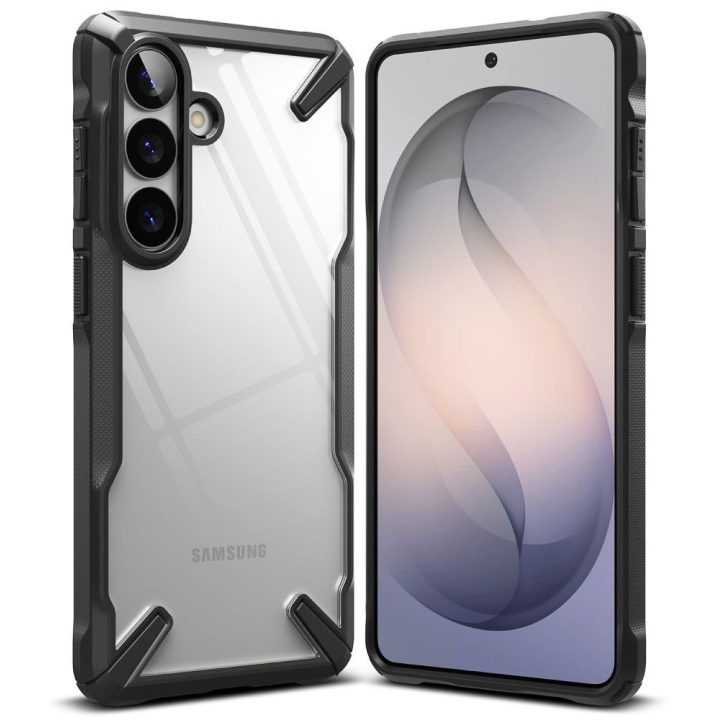 Telefono dėklas Ringke Samsung Galaxy S26+, juodas ir skaidrus