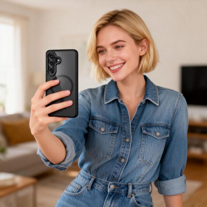 Telefono dėklas Samsung Galaxy S26+, juodas