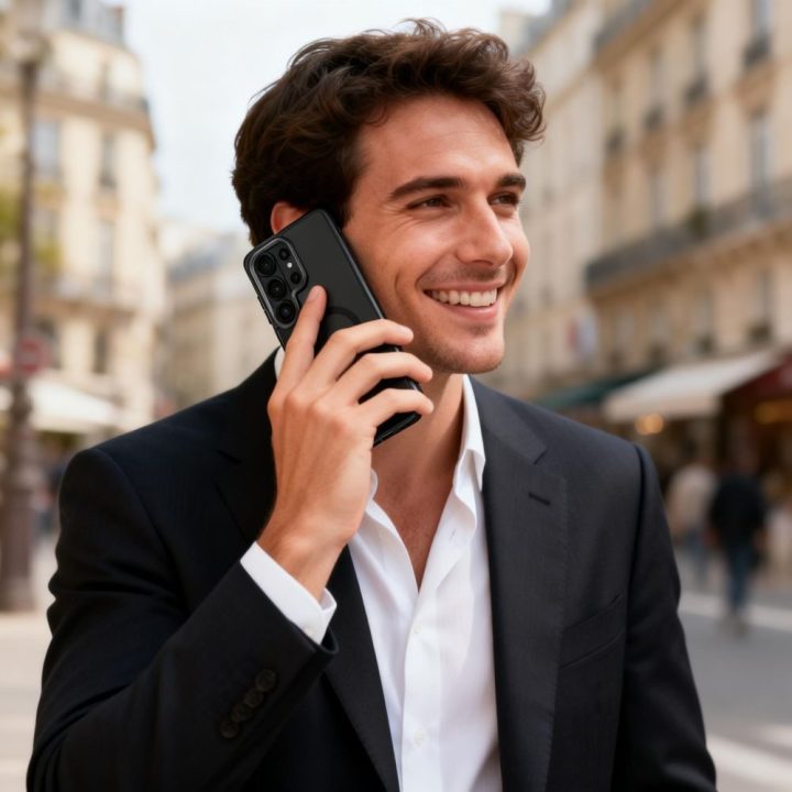 Telefono dėklas Samsung Galaxy S26 Ultra, skaidrus ir juodas