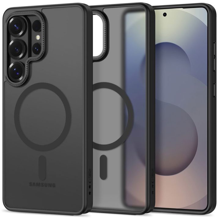 Telefono dėklas Samsung Galaxy S26 Ultra, matinė juoda