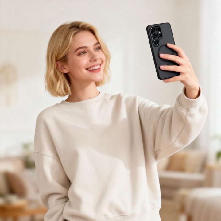 Telefono dėklas Samsung Galaxy S26 Ultra, matinė juoda