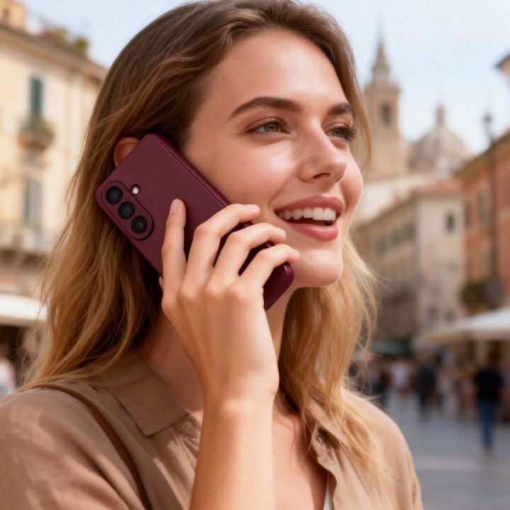 telefono dėklas Samsung Galaxy S26, tamsiai raudona