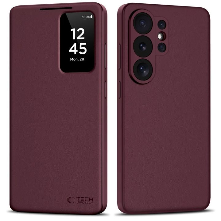 Telefono dėklas Samsung Galaxy S26 Ultra, tamsiai raudona