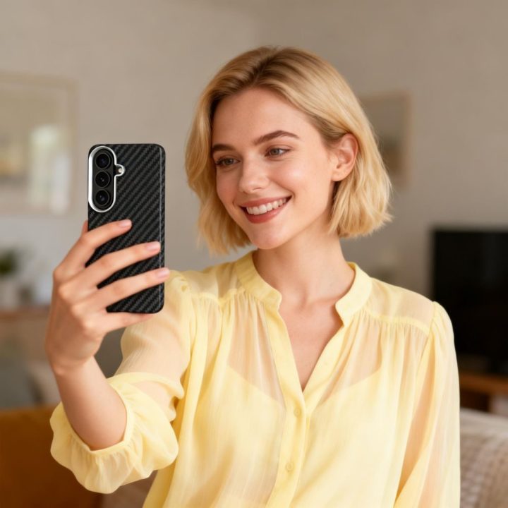 Telefono dėklas Samsung Galaxy S26, juodas ir sidabrinis