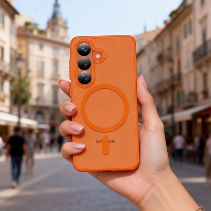Telefono dėklas Samsung Galaxy S26, oranžinis, Magmat