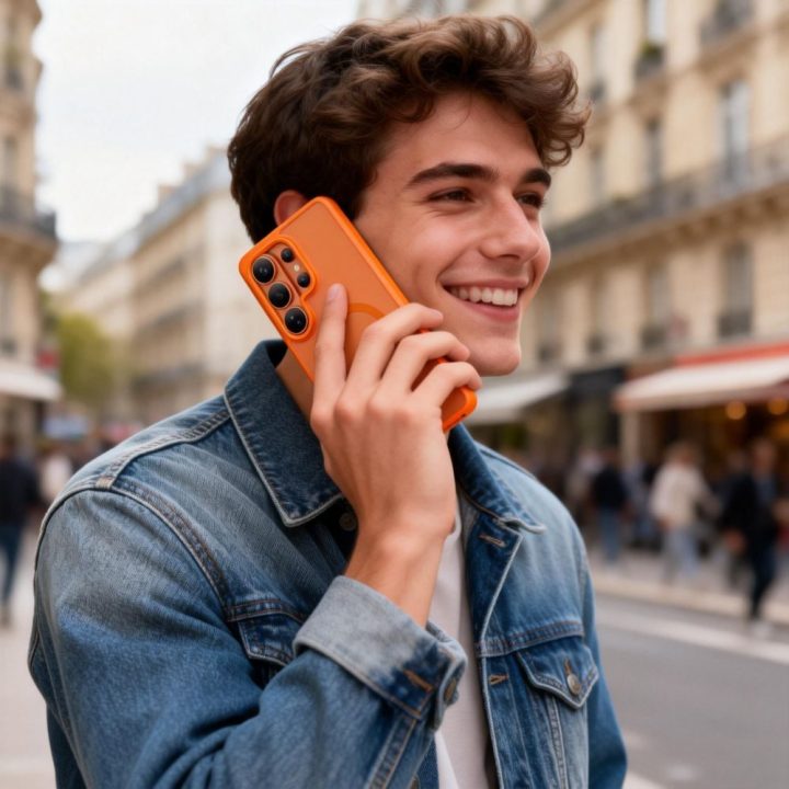 Telefono dėklas Samsung Galaxy S26 Ultra, oranžinis