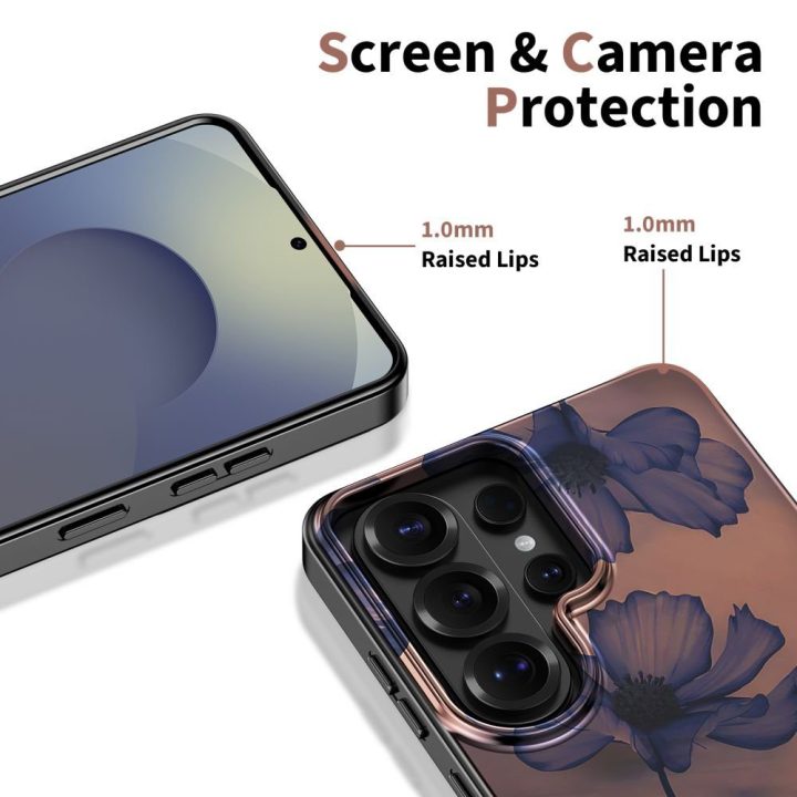 Telefono dėklas Samsung Galaxy S26 Ultra, ruda ir violetinė