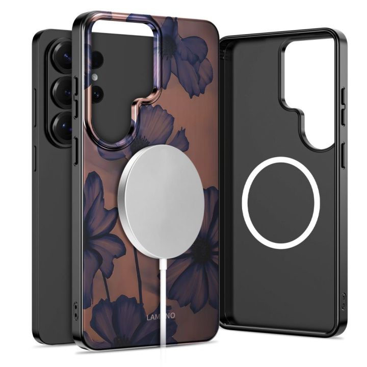 Telefono dėklas Samsung Galaxy S26 Ultra, ruda ir violetinė