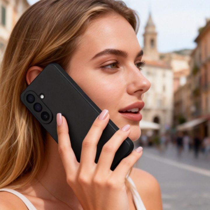 Telefono dėklas Samsung Galaxy A37 5G, juodas