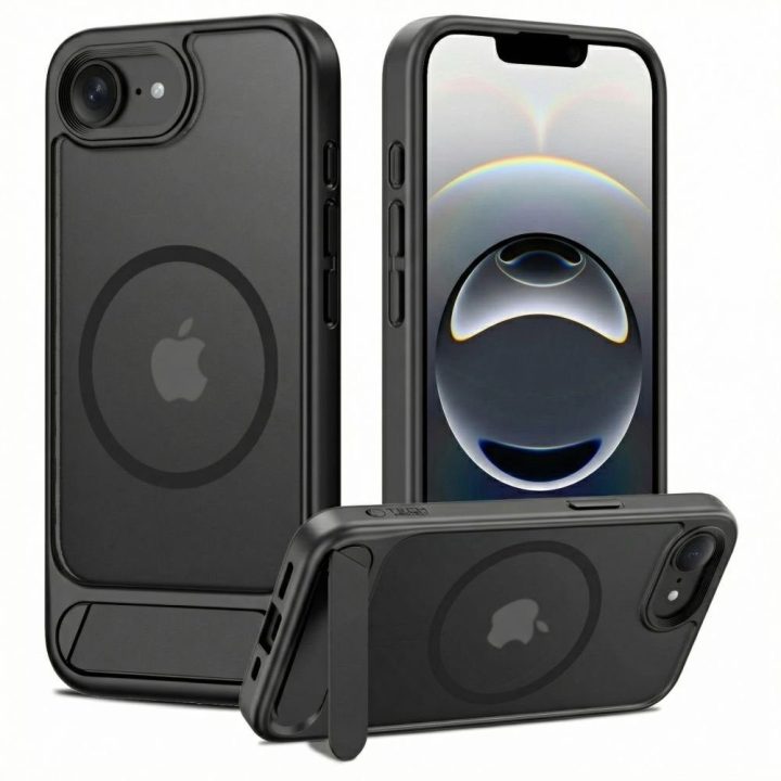 Telefono dėklas iPhone 16E ir 17E, juodas Tech‑Protect