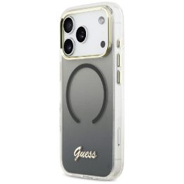 Telefono dėklas MagSafe iPhone 17 Pro, juodas Guess