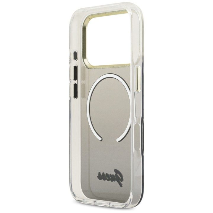Telefono dėklas MagSafe iPhone 17 Pro, juodas Guess