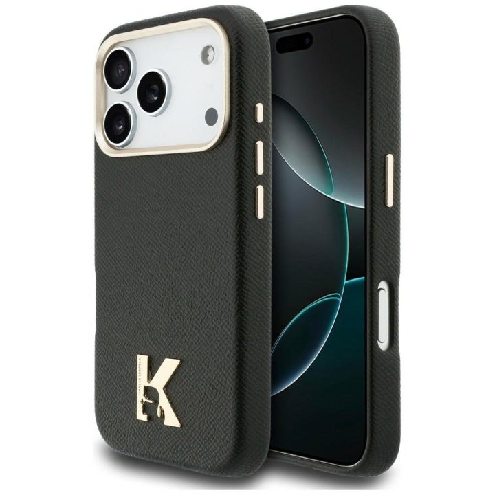 Telefono dėklas MagSafe iPhone 17 Pro, juodas Karl Lagerfeld
