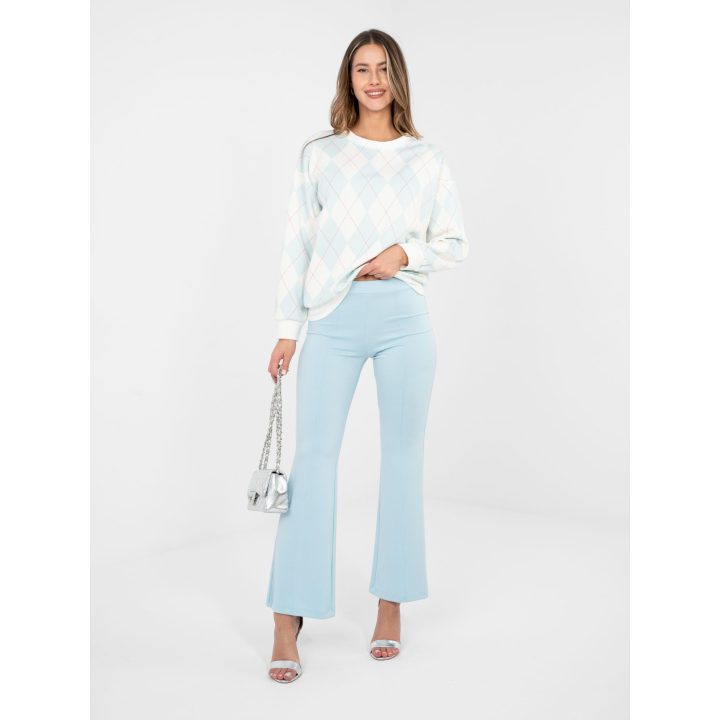 Sportinės kelnės moterims, šviesiai mėlynos