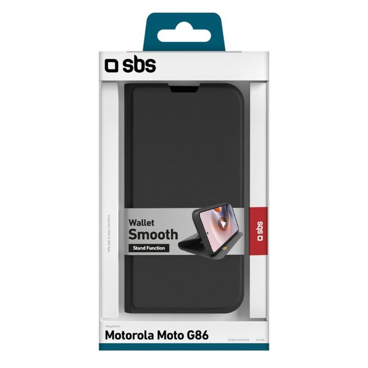 Telefono dėklas skirtas Motorola Moto G86, juodas, SBS