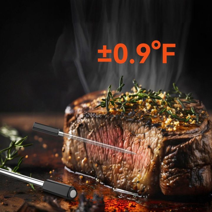 Mėsos termometras, juodas Meatmeet