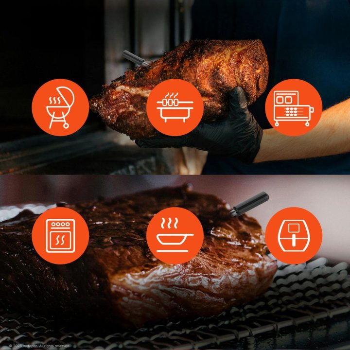 Mėsos termometras, juodas Meatmeet