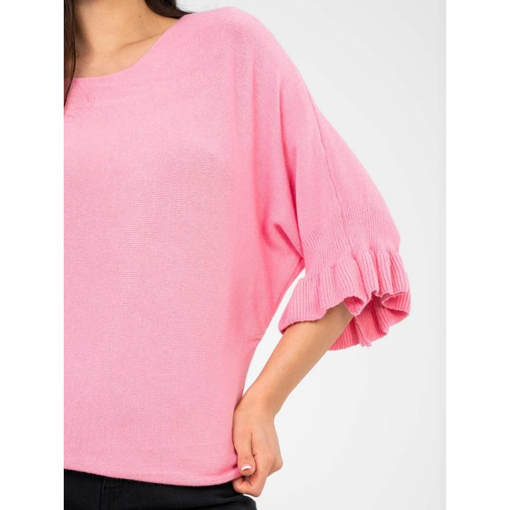 Megztinis moterims oversize, rožinė