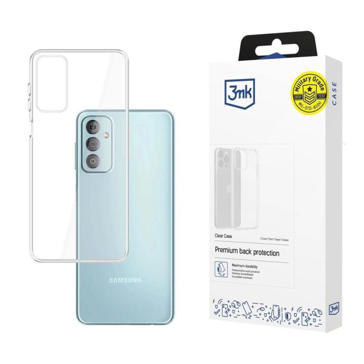Telefono dėklas Samsung Galaxy F23 5G, skaidrus