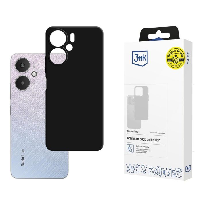 Telefono dėklas Xiaomi Redmi 13C 5G, juodas