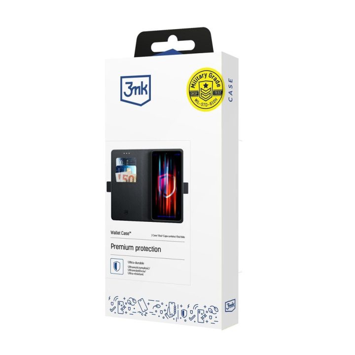 Telefono dėklas Motorola Moto G75, juodas 3mk