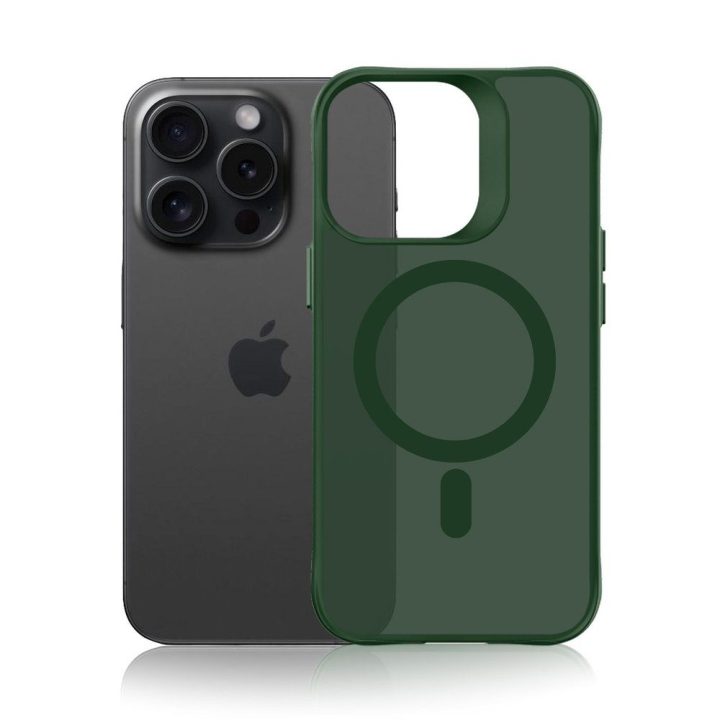 Telefono dėklas iPhone 16 Pro Max, žalia permatoma 3mk