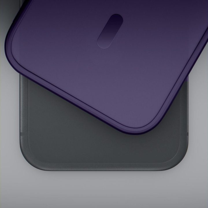 Telefono dėklas iPhone 16 Pro Max, violetinis permatomas 3mk