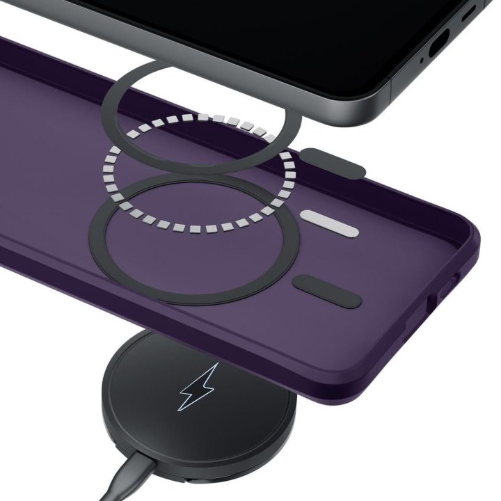 Telefono dėklas iPhone 16 Pro Max, violetinis permatomas 3mk