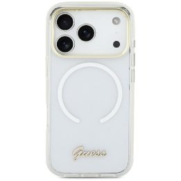 Telefono dėklas MagSafe, iPhone 17, baltas Guess