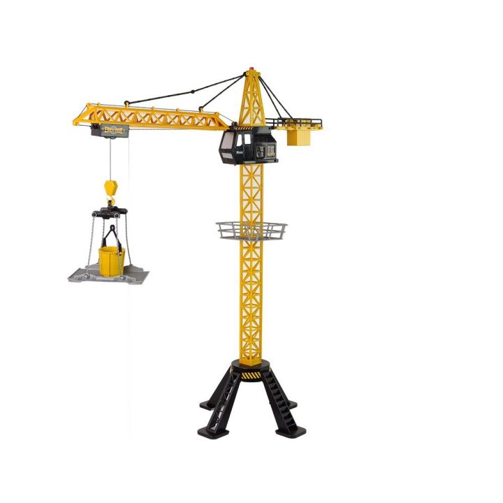 Vaikams nuotoliniu būdu valdomas statybinis kranas, 90 cm